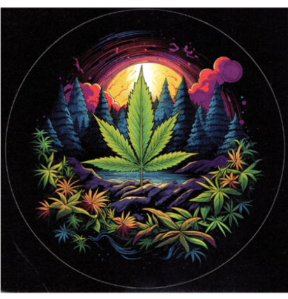 Klistermærke Cannabis