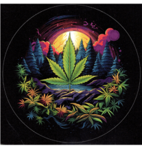 Klistermærke Cannabis