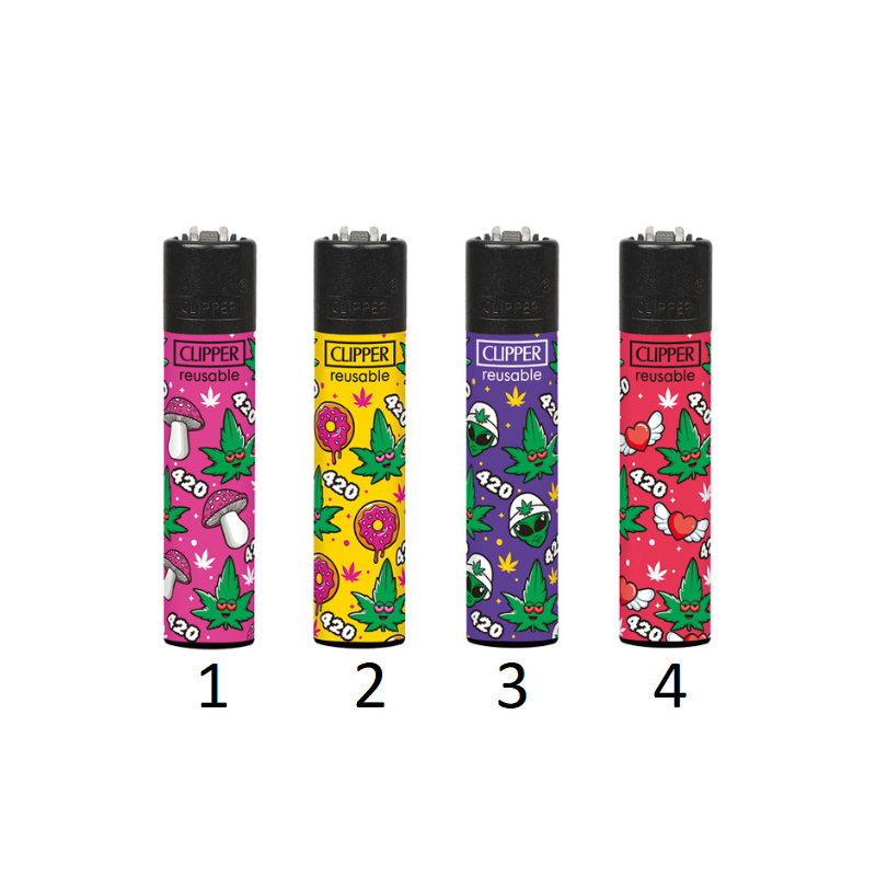 Clipper Classic Lighter 420 Cannabis 2