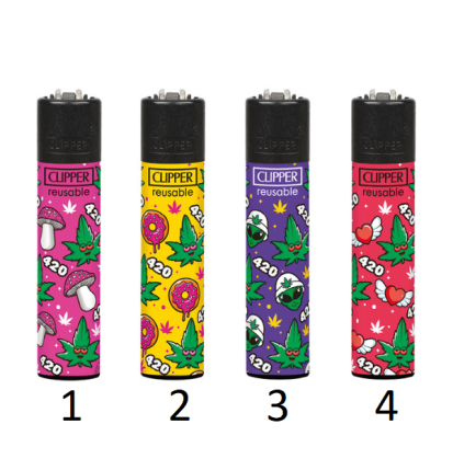 Clipper Classic Lighter 420 Cannabis 2