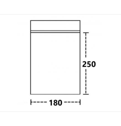 Lynlåspose 180x250x0.05 mm 100 Stk