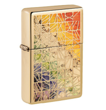 Zippo Lighter Gold Mosaic