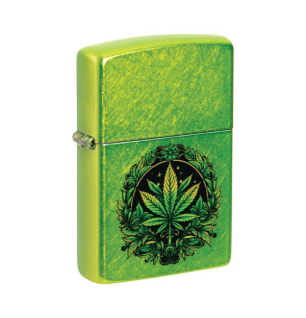Zippo Lighter Green Leaf