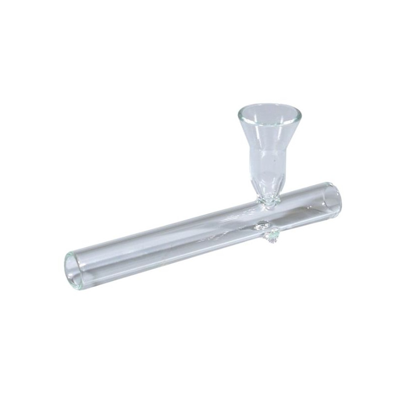 Klar Glaspibe Mini Tjubang 10cm Klar Glaspibe Mini Tjubang 10cm