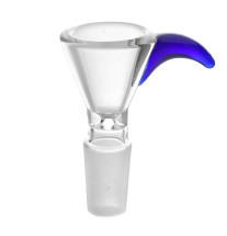 Glas Hoved til Bong Standard 14,5mm (Buet Blå Håndtag)