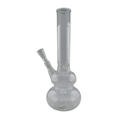 Glasbong 30cm Med Chillum Slamrør 14.5mm (Klar)
