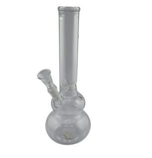 Glasbong 30cm Med Chillum Slamrør 14.5mm (Klar)