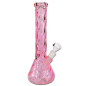 Glas Bong Twistet Pink 35cm