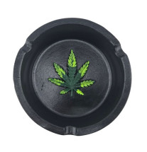 Askebæger Sort med Cannabis Motiv