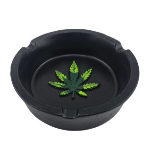 Askebæger Sort med Cannabis Motiv