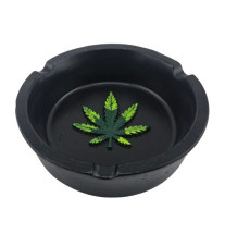 Askebæger Sort med Cannabis Motiv