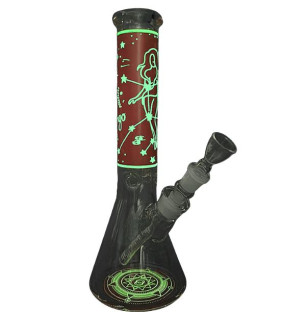 Zodiac Red – Glow Bong 35 cm (Virgo/Jomfru)