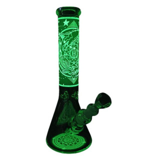 Zodiac Green – Glow Bong 35 cm (Green Edition)