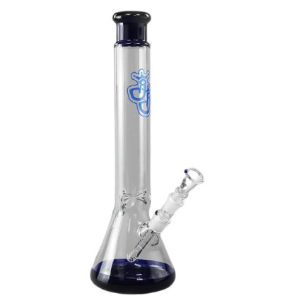 Venice – Klar/Blå Glas Bong 44 cm
