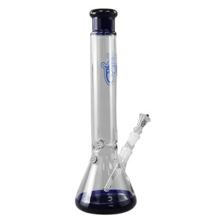 Venice – Klar/Blå Glas Bong 44 cm