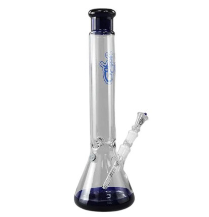 Venice – Klar/Blå Glas Bong 44 cm