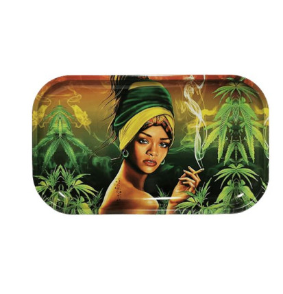 Metal Mixerbakke – Reggae Spirit Woman – 16 × 27 cm