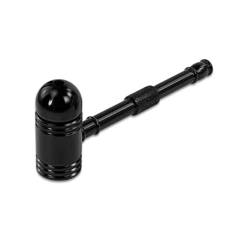 Metal Pibe Sort – Vindbeskyttet 9 cm