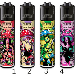 Clipper Classic Lighter Kinky Mushrooms