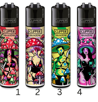Clipper Classic Lighter Kinky Mushrooms