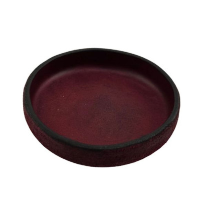 Læder Mixeskål Rund Mahogni