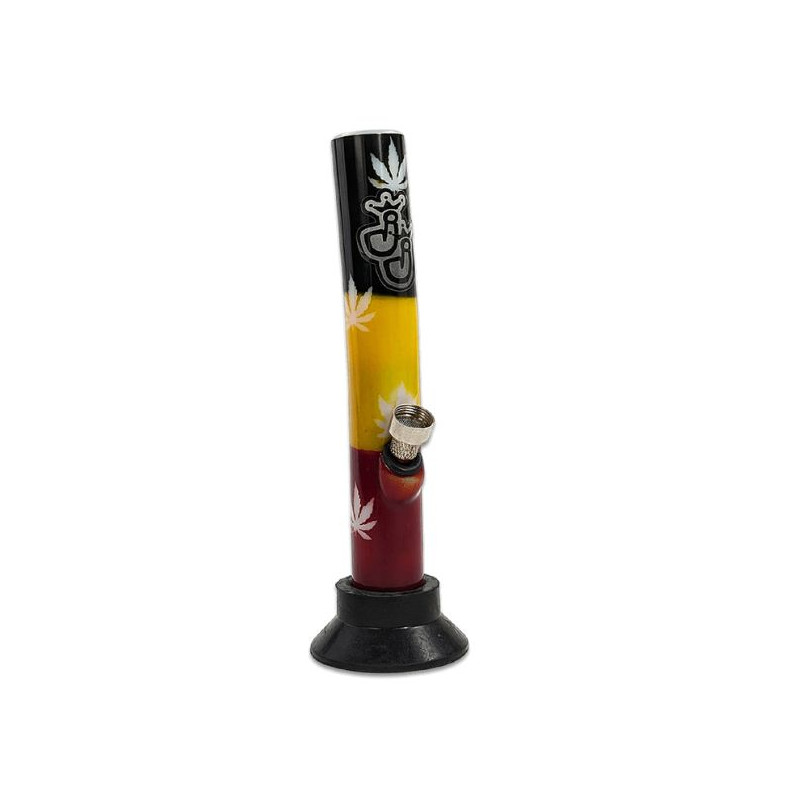 Akryl Bong – Rasta Leaf – 20 cm Akryl Bong – Rasta Leaf – 20 cm