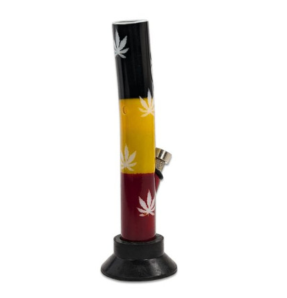 Akryl Bong – Rasta Leaf – 20 cm