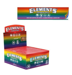 Elements King Size Slim Rainbow Pack