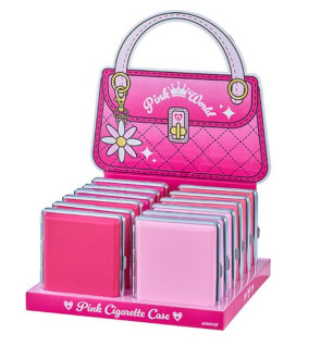 Metal Cigaret Etui Pink – Ass farver