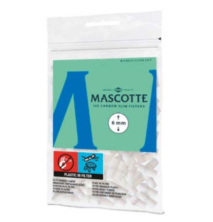 Mascotte Carbon Filter Slim – 6 mm x 15 mm (120 stk)
