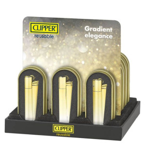 Clipper Metal Lighter Elegance Gold