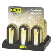 Clipper Metal Lighter Elegance Gold