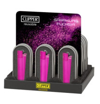 Clipper Metal Lighter Fuchsia  Pink
