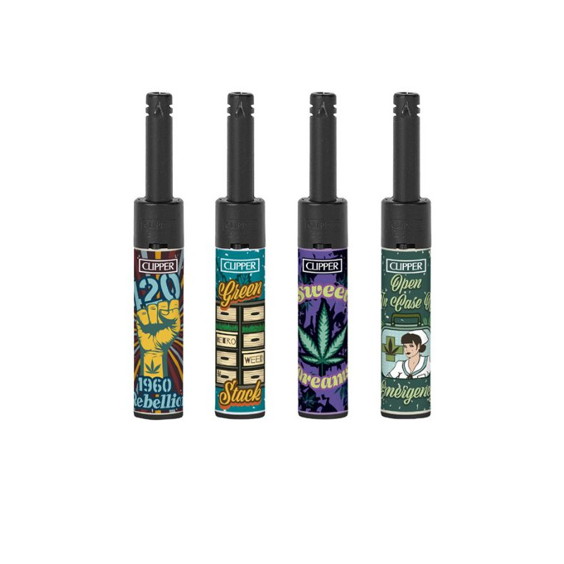 Clipper Fyrfadslighter Mini Retro Weed Clipper Fyrfadslighter Mini Retro Weed