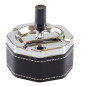 Hexagon Drejeaskebæger Sort PVC 9 cm