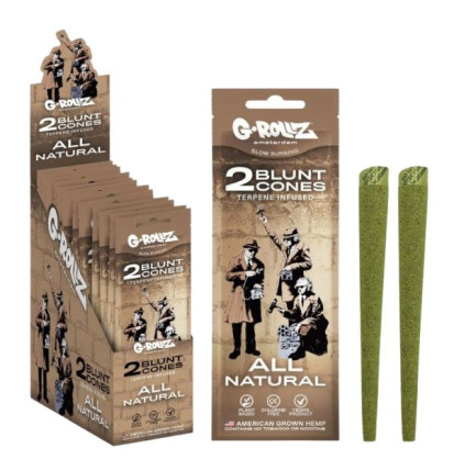 G-Rollz Blunt Cones All Natural 2 Pak