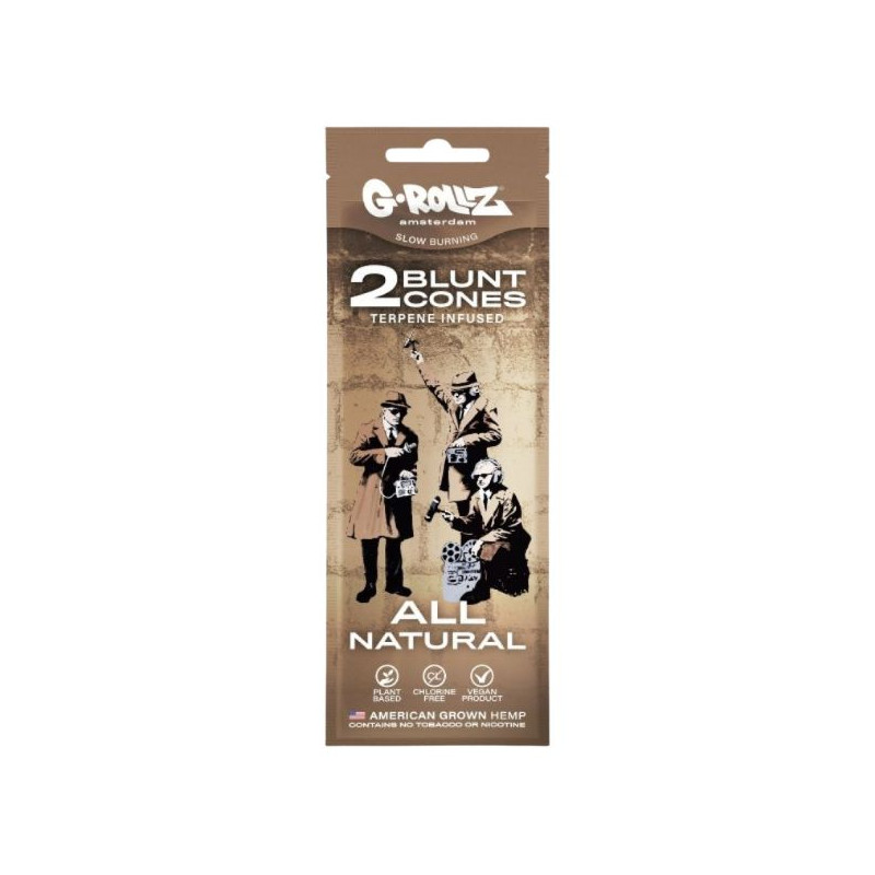 G-Rollz Blunt Cones All Natural 2 Pak