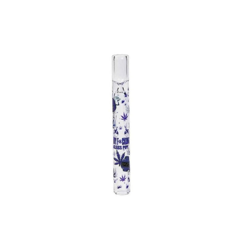 Glas One Hitter 10 cm Cannabis A Glas One Hitter 10 cm Cannabis A