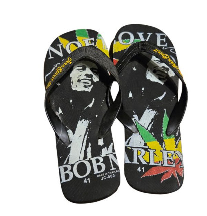 Bob Marley Sandaler Sort – Reggae Edition