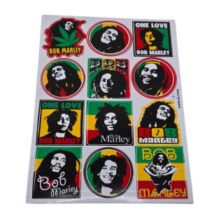 Bob Marley Klistermærke Sæt – 12 stk.