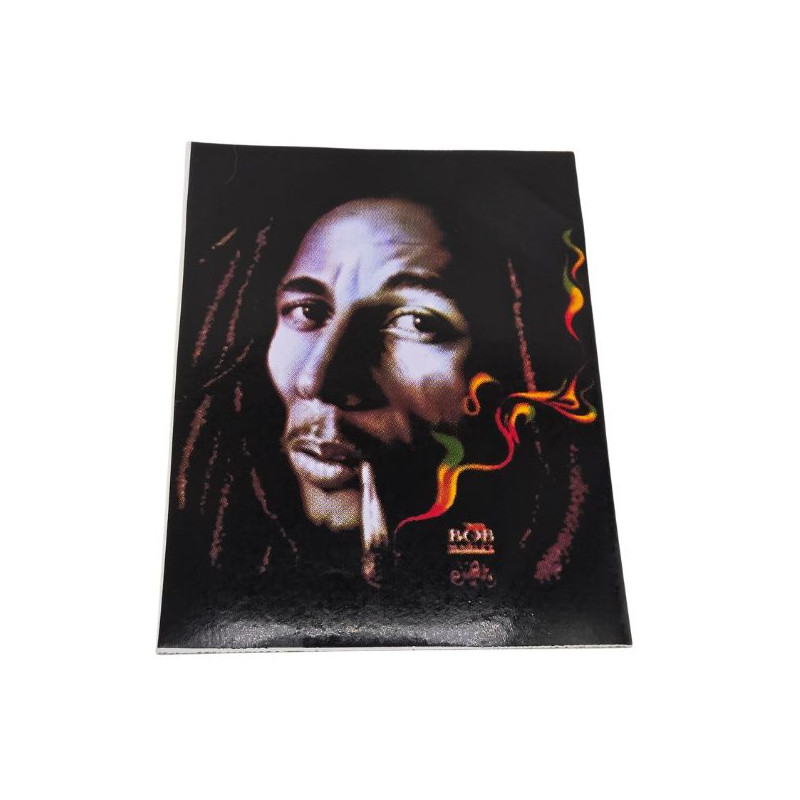 Bob Marley Klistermærke med Joint – 23 x 16,5 cm