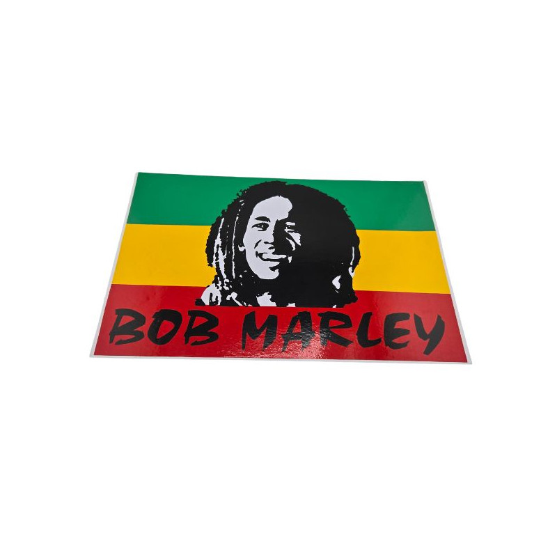 Bob Marley Rasta Klistermærke – 25,5 x 17 cm