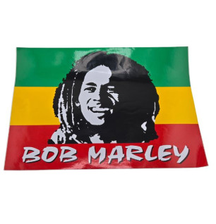 Bob Marley Rasta Klistermærke – 34 x 26 cm