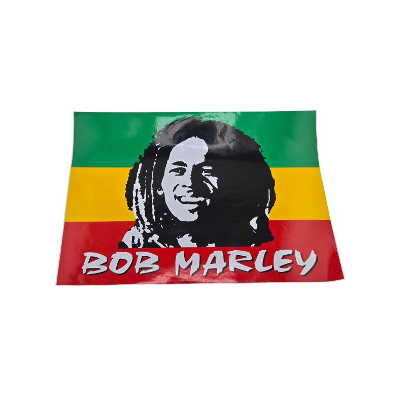 Bob Marley Rasta Klistermærke – 34 x 26 cm Bob Marley Rasta Klistermærke – 34 x 26 cm