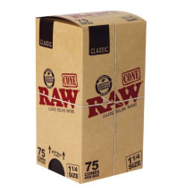 RAW Classic Cones 1¼ – 75 stk. i Boks