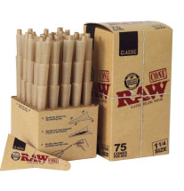 RAW Classic Cones 1¼ – 75 stk. i Boks