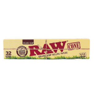 RAW Organic Hemp 1¼ Cones – 32 stk.