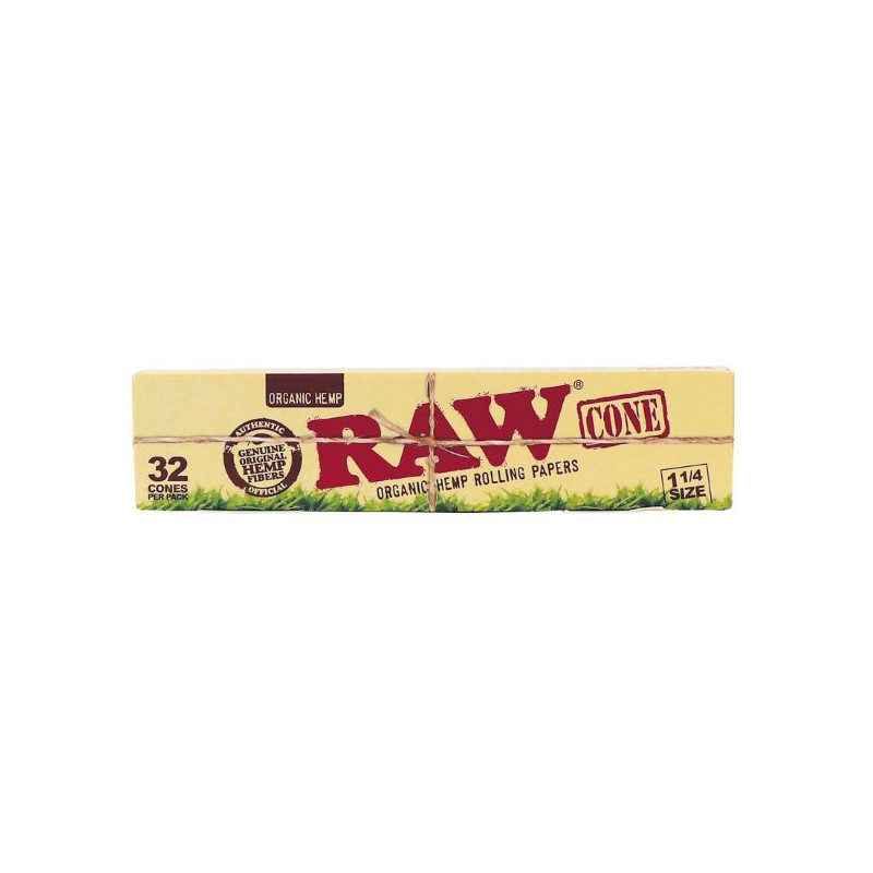 RAW Organic Hemp 1¼ Cones – 32 stk. RAW Organic Hemp 1¼ Cones – 32 stk.