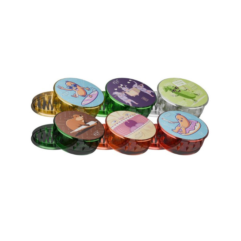 FLY Clear Plastik Grinder – 63 mm