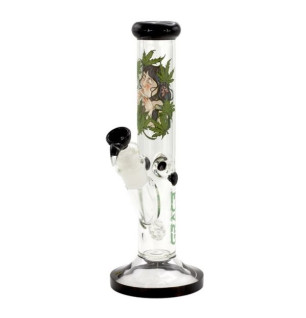 Grace Leaf Goddess Straight Glas Bong 36 cm